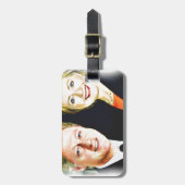 Präsident Bill Clinton und Präsidentin Hillary Cli Gepäckanhänger (Vorderseite vertikal)