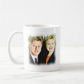 Präsident Bill Clinton und Präsidentin Hillary Cli Kaffeetasse (Links)
