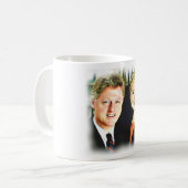Präsident Bill Clinton und Präsidentin Hillary Cli Kaffeetasse (Vorderseite Links)