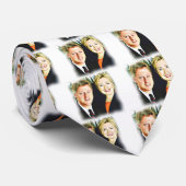 Präsident Bill Clinton und Präsidentin Hillary Cli Krawatte (Gerollt)