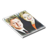 Präsident Bill Clinton und Präsidentin Hillary Cli Notizblock (angewinkelt)