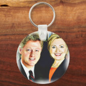 Präsident Bill Clinton und Präsidentin Hillary Cli Schlüsselanhänger (Vorderseite)