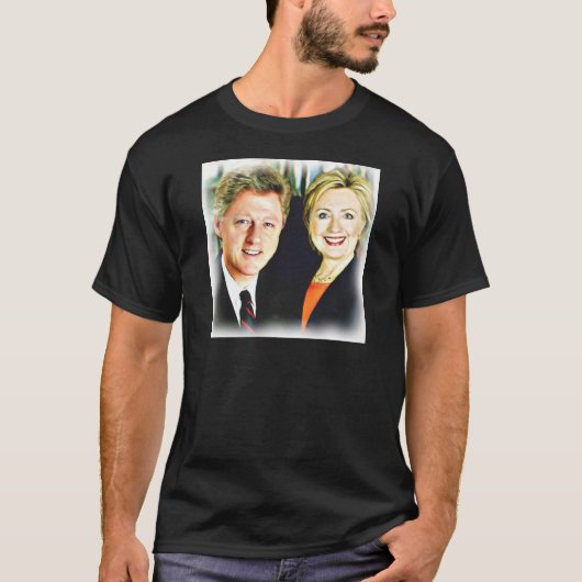 Präsident Bill Clinton und Präsidentin Hillary Cli T-Shirt (Vorderseite)
