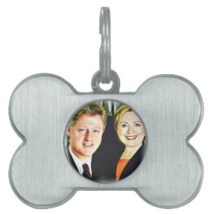 Präsident Bill Clinton und Präsidentin Hillary Cli Tiermarke
