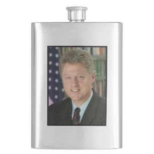 Präsident Bill Clinton Weißes Haus Foto Flachmann