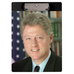 Präsident Bill Clinton Weißes Haus Foto Klemmbrett