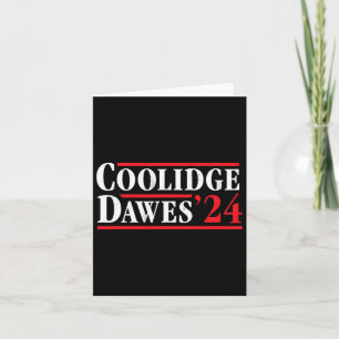 Präsident Calvin Coolidge 1924 - Retro 4. Juli Karte
