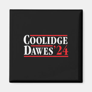 Präsident Calvin Coolidge 1924 - Retro 4. Juli Magnet