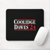 Präsident Calvin Coolidge 1924 - Retro 4. Juli Mousepad (Mit Mouse)