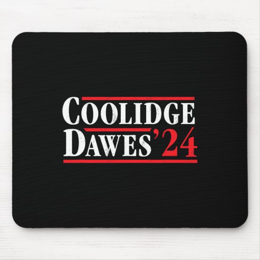 Präsident Calvin Coolidge 1924 - Retro 4. Juli Mousepad (Vorne)