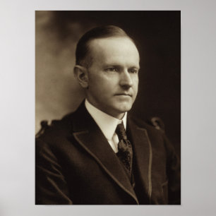 Präsident Calvin Coolidge Poster