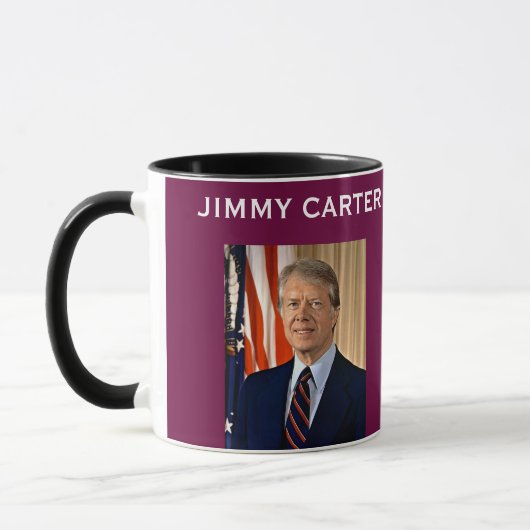 Präsident Carter Portrait u. Tatsachen-Tasse Tasse (Links)