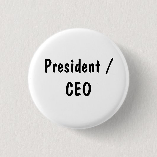 Präsident/CEO Button (Vorderseite)