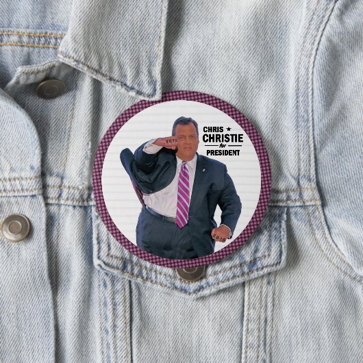 Präsident Chris-Christie im Jahre 2016 Button (Beispiel)