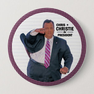 Präsident Chris-Christie im Jahre 2016 Button