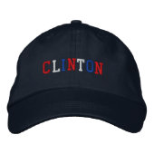 Präsident Clinton 2020 Red White Blue Patriotic Bestickte Kappe (Vorderseite)