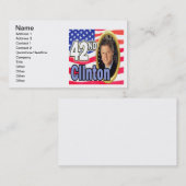 Präsident Clinton Visitenkarte (Vorne/Hinten)
