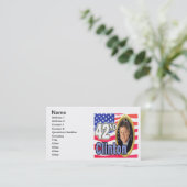 Präsident Clinton Visitenkarte (Stehend Vorderseite)