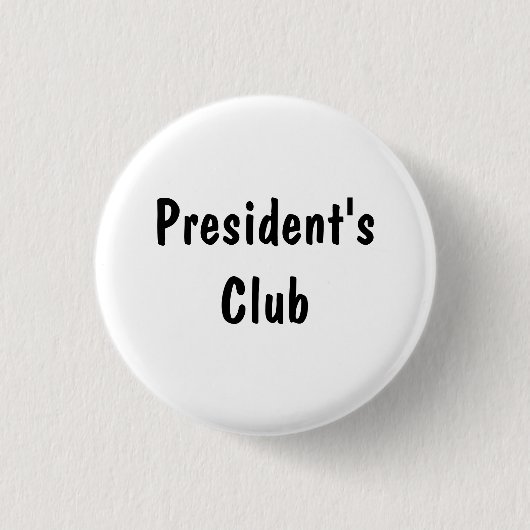 Präsident-Club Button (Vorderseite)