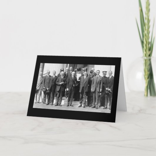 Präsident Coolidge und Herbert Hoover 1923 Karte (Vorderseite)