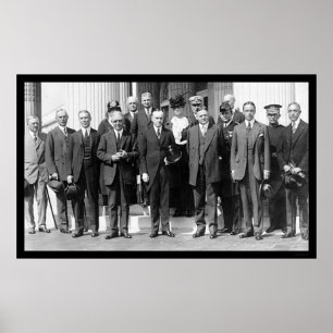 Präsident Coolidge und Herbert Hoover 1923 Poster