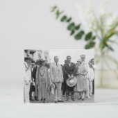 Präsident Coolidge und Tom Mix mit ihren Ehefrauen Postkarte (Stehend Vorderseite)