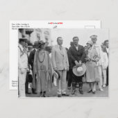 Präsident Coolidge und Tom Mix mit ihren Ehefrauen Postkarte (Vorne/Hinten)