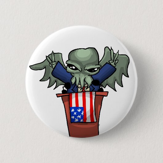 Präsident Cthulhu Button (Vorderseite)