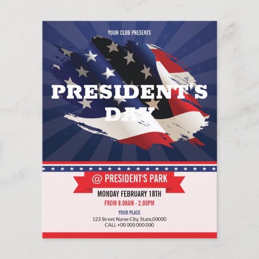 Präsident Day Flyer (Vorne)
