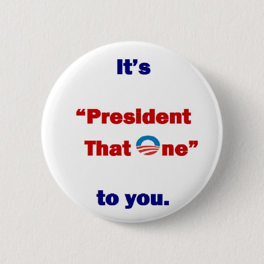 Präsident der einer button (Vorderseite)