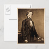 Präsident der Konföderation Jefferson Davis Postkarte (Vorne/Hinten)