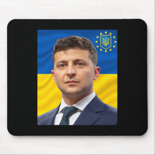 Präsident der Ukraine Wolodymyr Selenskyj - Stand Mousepad