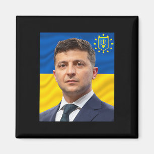 Präsident der Ukraine Wolodymyr Selenskyj - Stehe Magnet