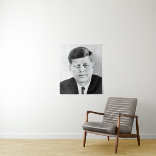 Präsident der Vereinigten Staaten John Kennedy Prä Wandteppich
