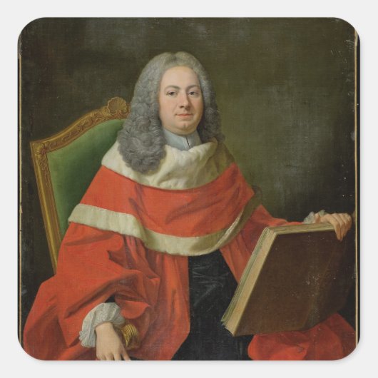 Präsident des Parlaments Quadratischer Aufkleber (Vorderseite)
