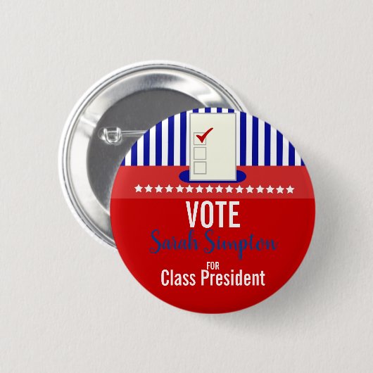 Präsident des Studentenrats Button (Vorne & Hinten)