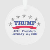 Präsident des Trumpf-45. Ornament (Rückseite)