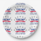 Präsident des Trumpf-45. Pappteller (Vorderseite)