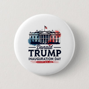 Präsident des Weißen Hauses Donald Trump Einweihun Button