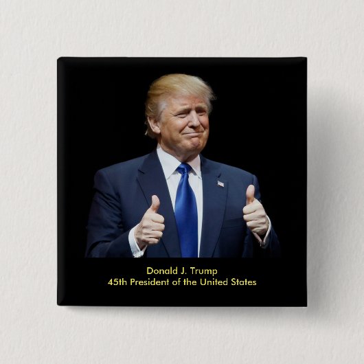 Präsident Donald-J. Trump 45. Button (Vorderseite)