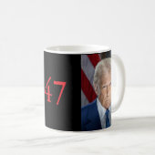 Präsident Donald J. Trump 47 Kaffeetasse (VorderseiteRechts)