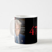 Präsident Donald J. Trump 47 Kaffeetasse (Vorderseite Links)