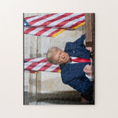Präsident Donald J. Trump auf Desk Puzzle (Vertikal)