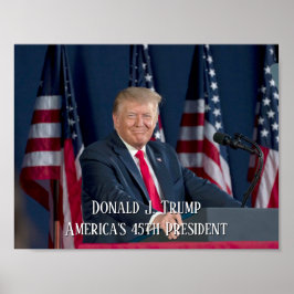Präsident Donald J. Trump Berushmore Rede Poster