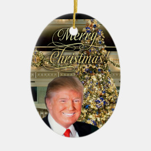 Präsident Donald J. Trump - Dekorative Weihnachten Keramik Ornament