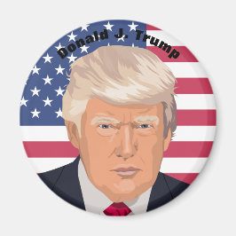 Präsident Donald J. Trump Gedenkmagnet Magnet