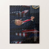 Präsident Donald J. Trump Mt Rushmore Foto Puzzle (Vertikal)