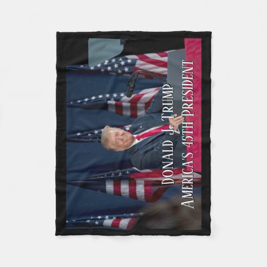 Präsident Donald J. Trump Mt Rushmore-Rede Fleecedecke (Vorderseite)