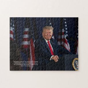 Präsident Donald J. Trump Mt Rushmore Speech Foto Puzzle