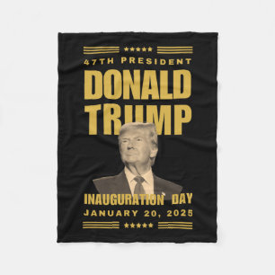 Präsident Donald J. Trump Tag der Amtseinführung 2 Fleecedecke